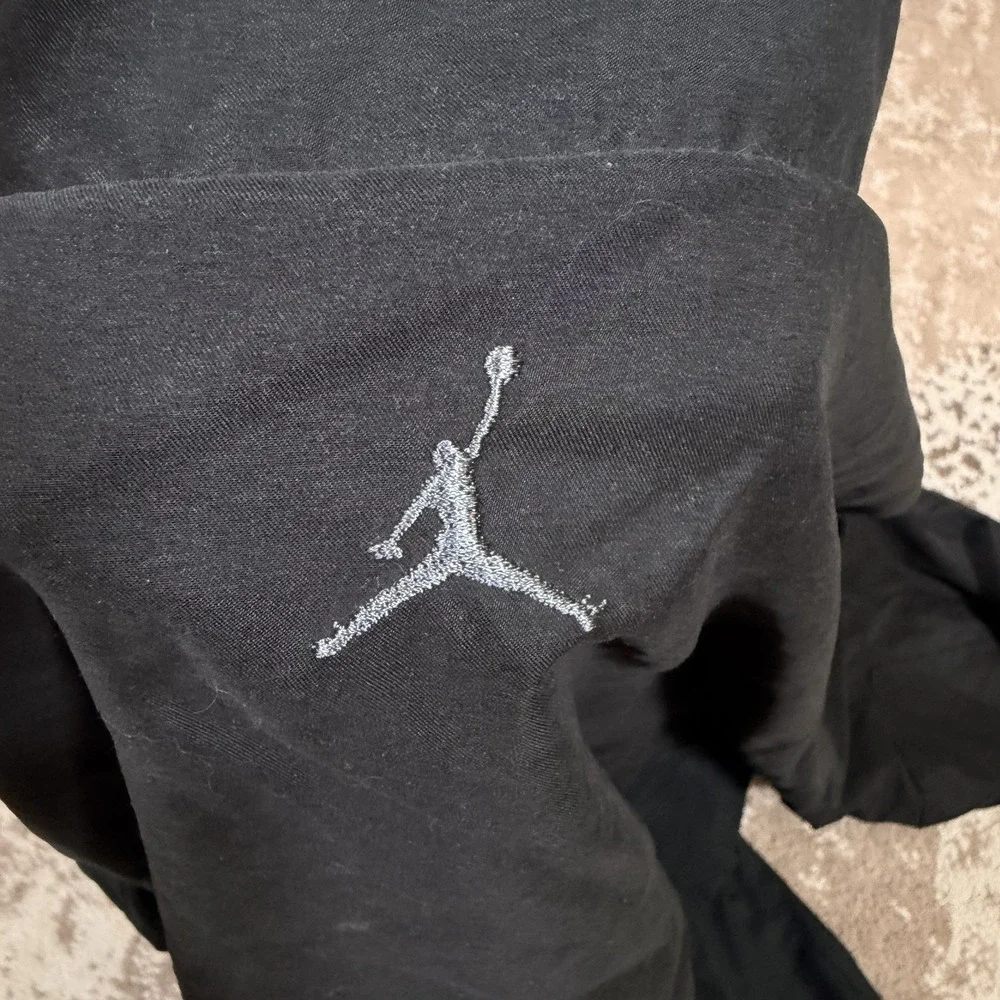 Jordan AF1 Full Zip Windbreaker Jacket‎ Mens 3XL Black Jumpman Long Sleeve